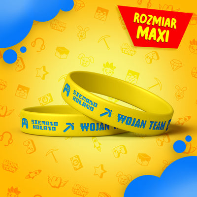*MAXI* MAGICZNA OPASKA *ŚWIECĄCA* WOJAN TEAM - ŻÓŁTA