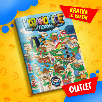 ZESZYT W KRATKĘ A5 - 16 KARTEK - MAPA WOJANOWICE - 2024