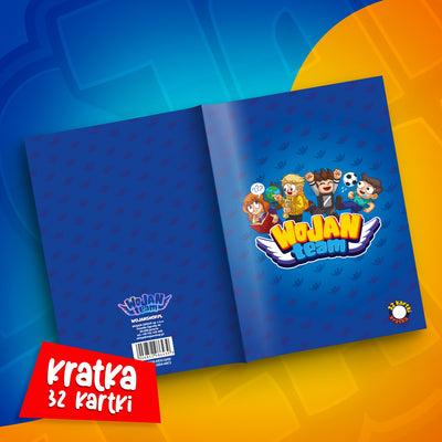 ZESZYT SZKOLNY W KRATKĘ A5 – 32 KARTEK – EKIPA WOJAN TEAM – 2026