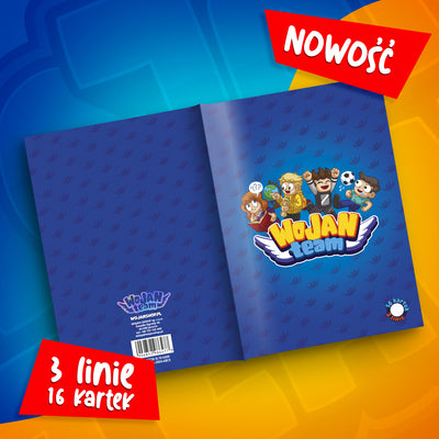 ZESZYT W 3 LINIE A5 – 16 KARTEK – EKIPA WOJAN TEAM – 2026