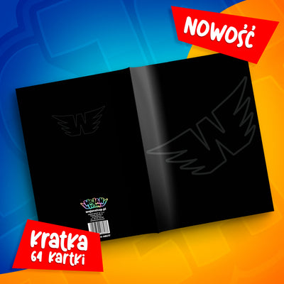 ZESZYT W KRATKĘ A4 - 64 KARTKI - LOGO WOJAN TEAM - 2026