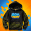 BLUZA *FULL WZÓR* LOGO WOJAN TEAM - CZARNA