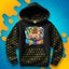 BLUZA *FULL WZÓR* MIASTO WOJANOWICE - CZARNA