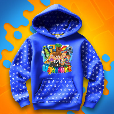 BLUZA *FULL WZÓR* MIASTO WOJANOWICE - NIEBIESKA