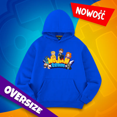 BLUZA OVERSIZE *PREMIUM* - WOJAN TEAM - NIEBIESKA