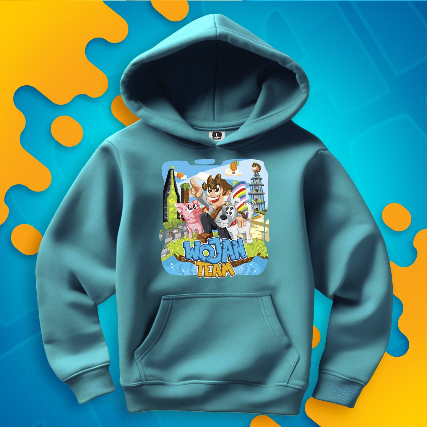 BLUZA WOJAN TEAM WOJANOWICE - TURKUSOWA