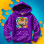 BLUZA *FULL WZÓR* MIASTO WOJANOWICE - FIOLETOWA