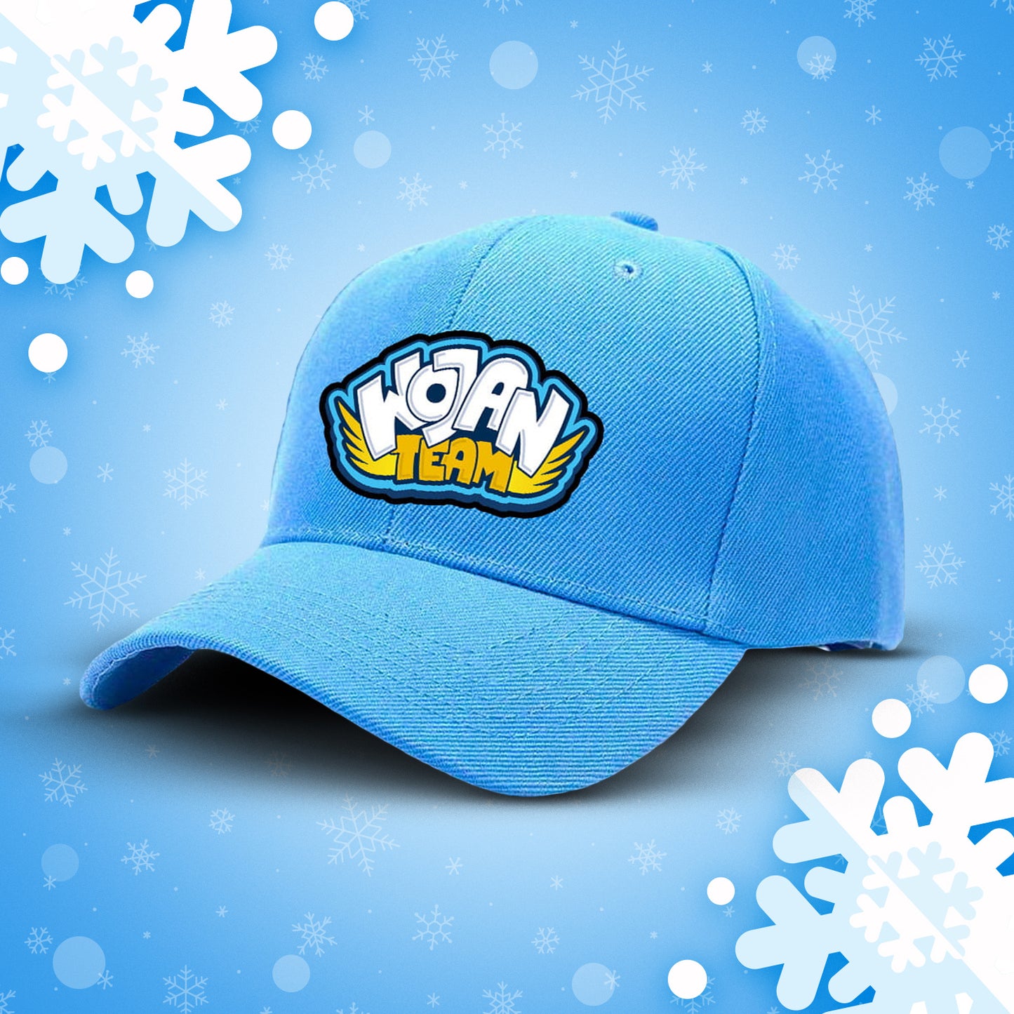 CZAPKA Z ZAGIĘTYM DASZKIEM - WOJAN TEAM - NIEBIESKA