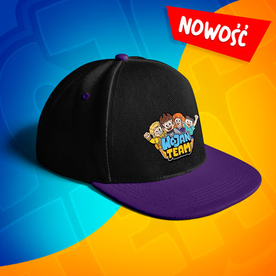 CZAPKA Z DASZKIEM SNAPBACK - WOJAN TEAM - FIOLETOWA