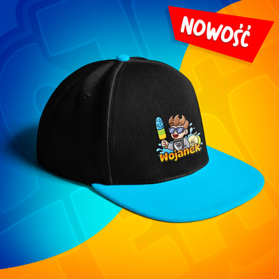 CZAPKA Z DASZKIEM SNAPBACK - WOJANEK - NIEBIESKA