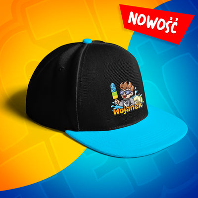 CZAPKA Z DASZKIEM SNAPBACK - WOJANEK - NIEBIESKA