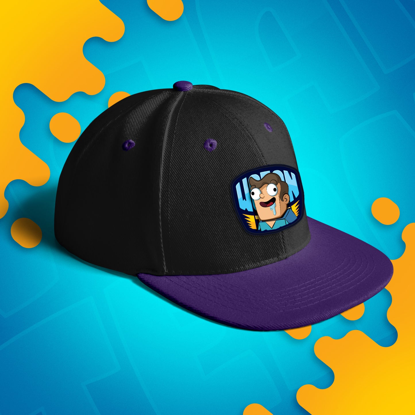 CZAPKA Z DASZKIEM SNAPBACK - NOOBEK - FIOLETOWA