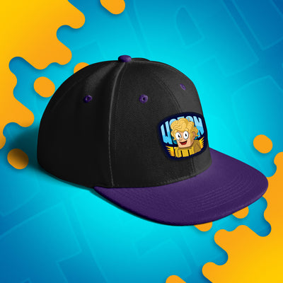 CZAPKA Z DASZKIEM SNAPBACK - PTYŚ - FIOLETOWA