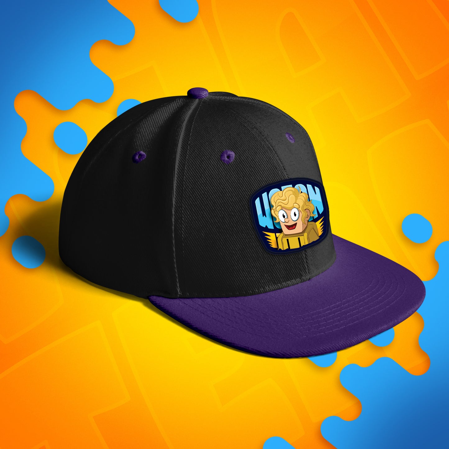 CZAPKA Z DASZKIEM SNAPBACK - PTYŚ - FIOLETOWA