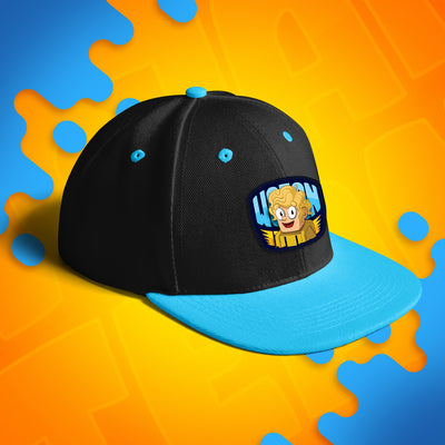 CZAPKA Z DASZKIEM SNAPBACK - PTYŚ - NIEBIESKA