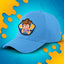 CZAPKA Z ZAGIĘTYM DASZKIEM - GAMER - SKY BLUE