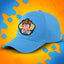 CZAPKA Z ZAGIĘTYM DASZKIEM - GAMER - SKY BLUE
