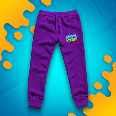 DŁUGIE SPODNIE *PREMIUM* - LOGO WOJAN TEAM - FIOLETOWE