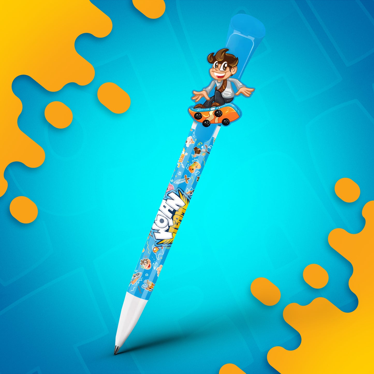 DŁUGOPIS WOJAN DESKOROLKA - NIEBIESKI