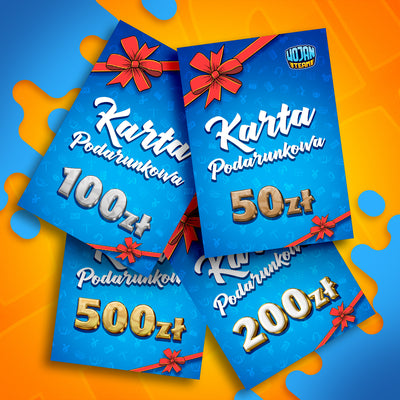 KARTA PODARUNKOWA OD 50 DO 500 ZŁ - WOJAN SHOP
