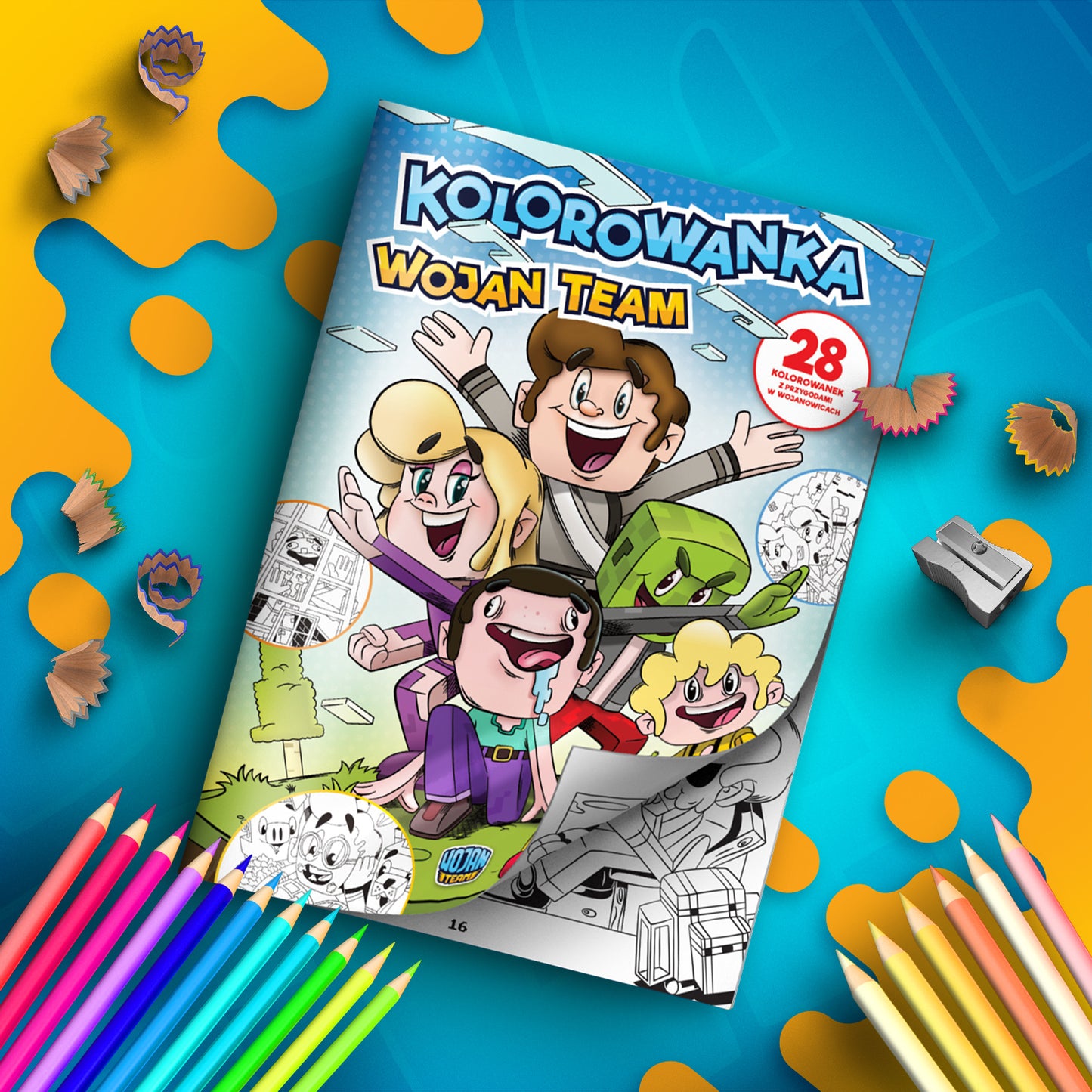 KOLOROWANKA WOJAN TEAM  - 28 STRON DO KOLOROWANIA!
