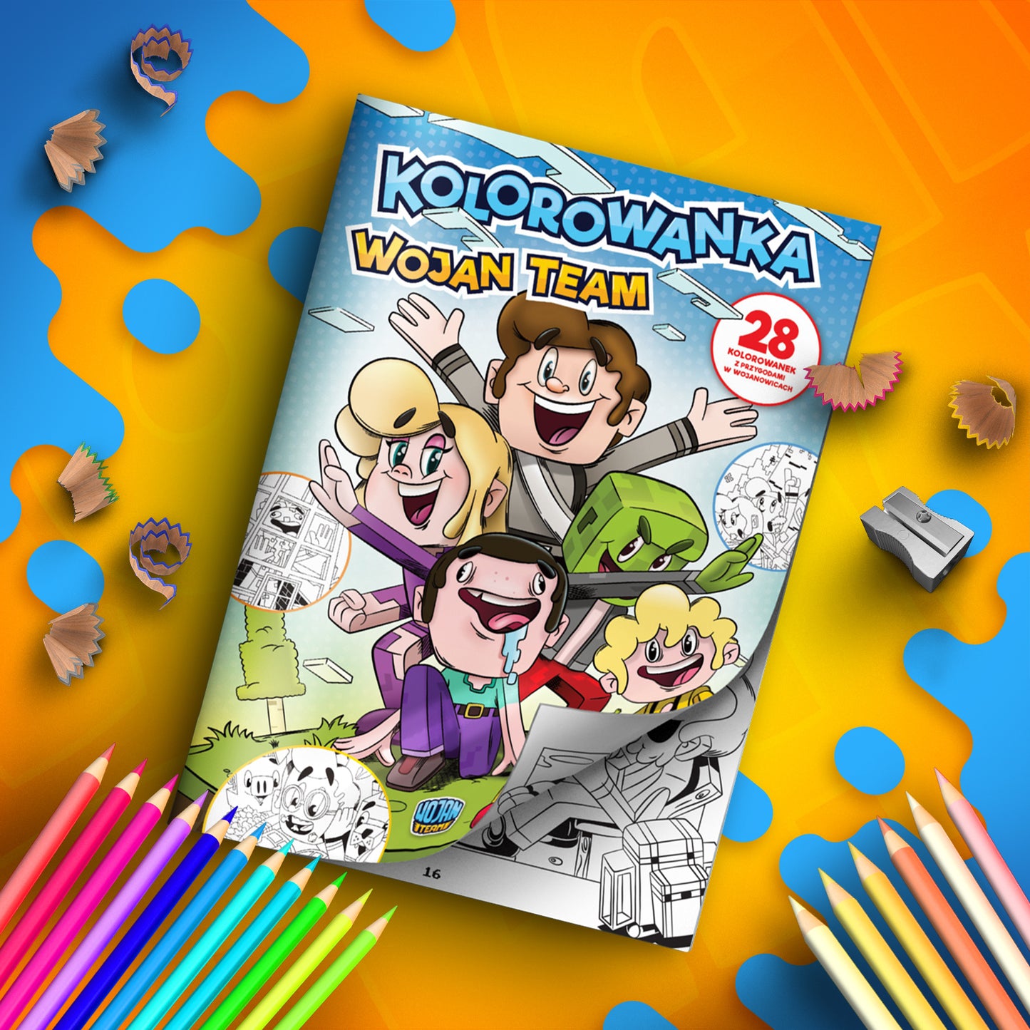 KOLOROWANKA WOJAN TEAM  - 28 STRON DO KOLOROWANIA!