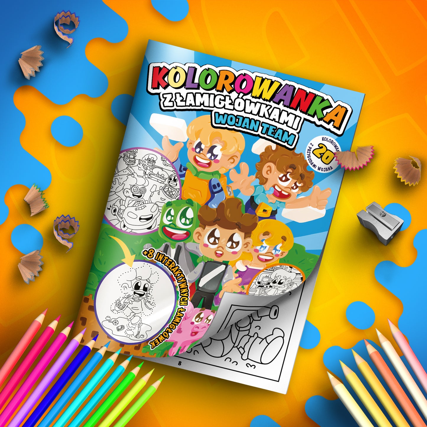 KOLOROWANKA Z ŁAMIGŁÓWKAMI WOJAN TEAM