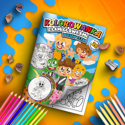 KOLOROWANKA Z ŁAMIGŁÓWKAMI WOJAN TEAM