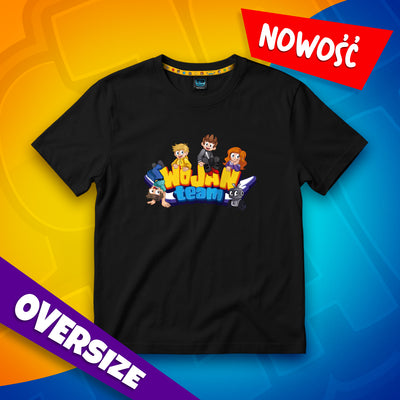KOSZULKA OVERSIZE *PREMIUM* - WOJAN TEAM - CZARNA