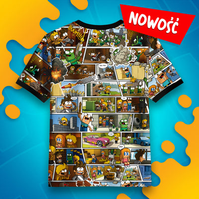 KOSZULKA *FULLPRINT* KOMIKS WOJANOWICE