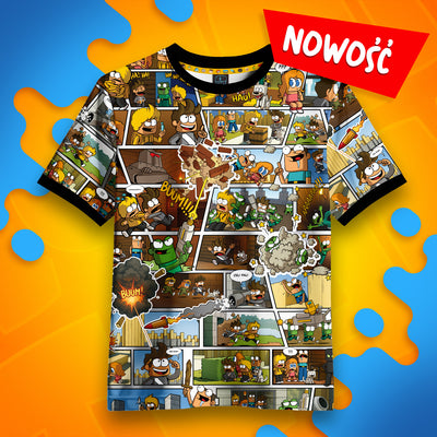 KOSZULKA *FULLPRINT* KOMIKS WOJANOWICE