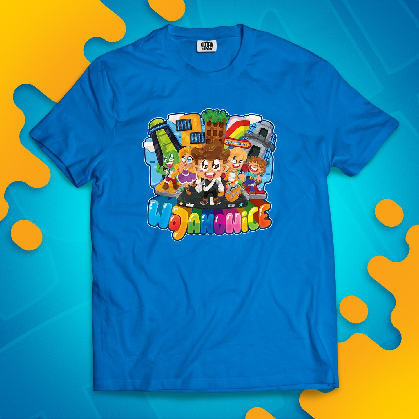 KOSZULKA MIASTO WOJANOWICE - NIEBIESKA