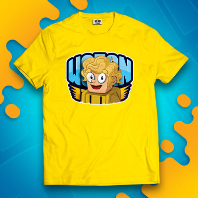 KOSZULKA PTYŚ W LOGO WOJAN TEAM - ŻÓŁTA