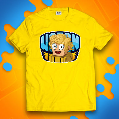 KOSZULKA PTYŚ W LOGO WOJAN TEAM - ŻÓŁTA