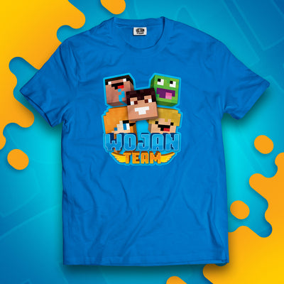 KOSZULKA SKINY WOJAN TEAM - NIEBIESKA