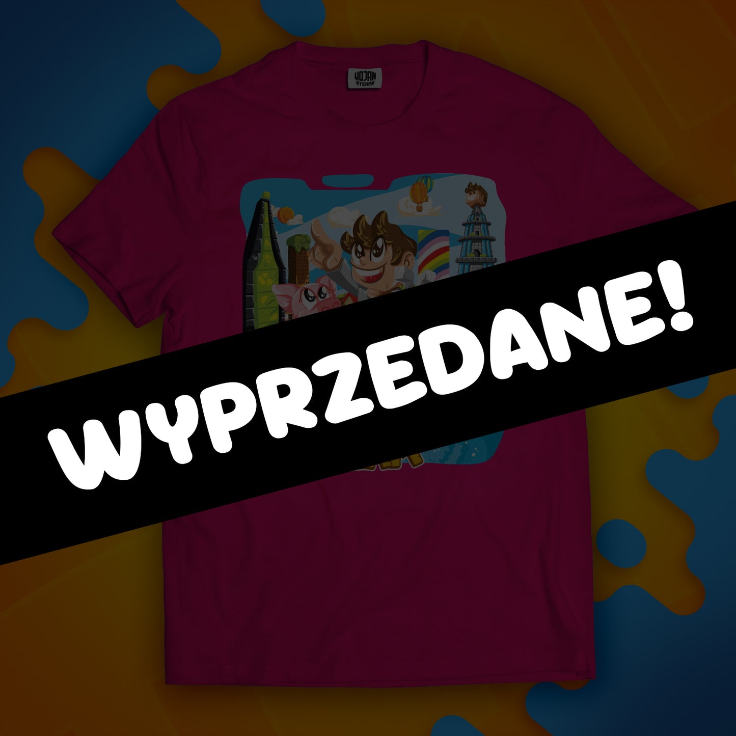 KOSZULKA WOJAN TEAM WOJANOWICE - RÓŻOWA