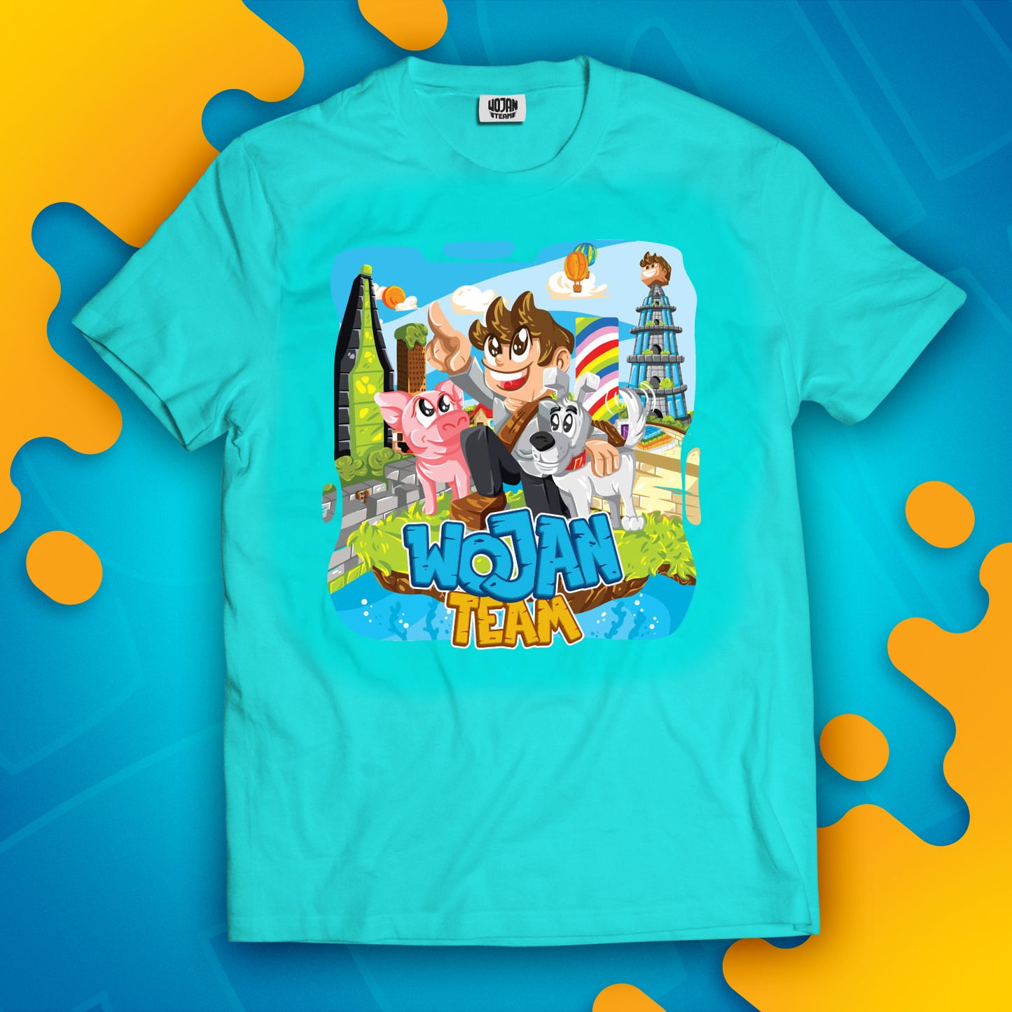 KOSZULKA WOJAN TEAM WOJANOWICE - TURKUSOWA