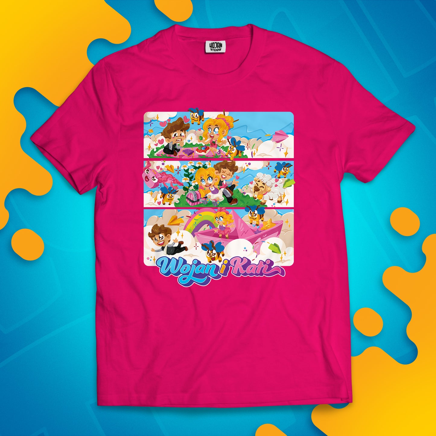 KOSZULKA WOJAN i KATI - RÓŻOWA