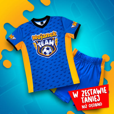 ZESTAW PIŁKARSKI WOJANEK TEAM - KOSZULKA + SPODENKI
