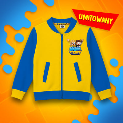 *LIMITOWANA* BLUZA "PLECAK" ROZPINANA - ŻÓŁTA