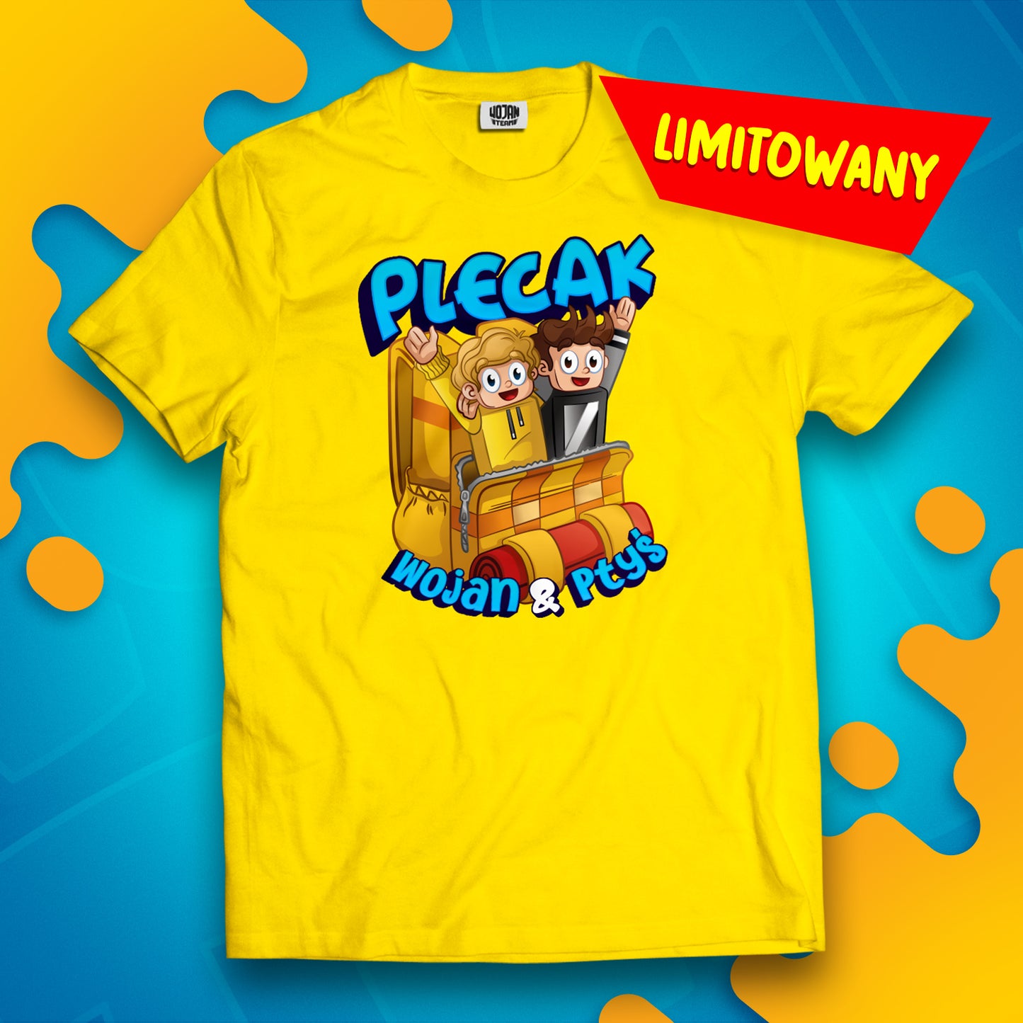 *LIMITOWANA* KOSZULKA "PLECAK" - ŻÓŁTA