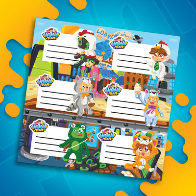 NAKLEJKI SZKOLNE 2024 - WOJANOWICE - AŻ 6 SZTUK!