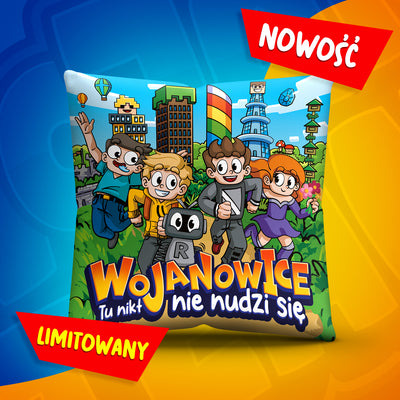 Limitowana kolekcja piosenki "Wojanowice" - dwustronna poduszka.