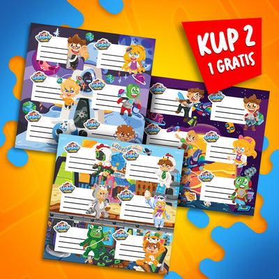 *PROMOCJA* ZESTAW NAKLEJEK SZKOLNYCH 2024 - 1 ZESTAW GRATIS - AŻ 18 SZTUK!