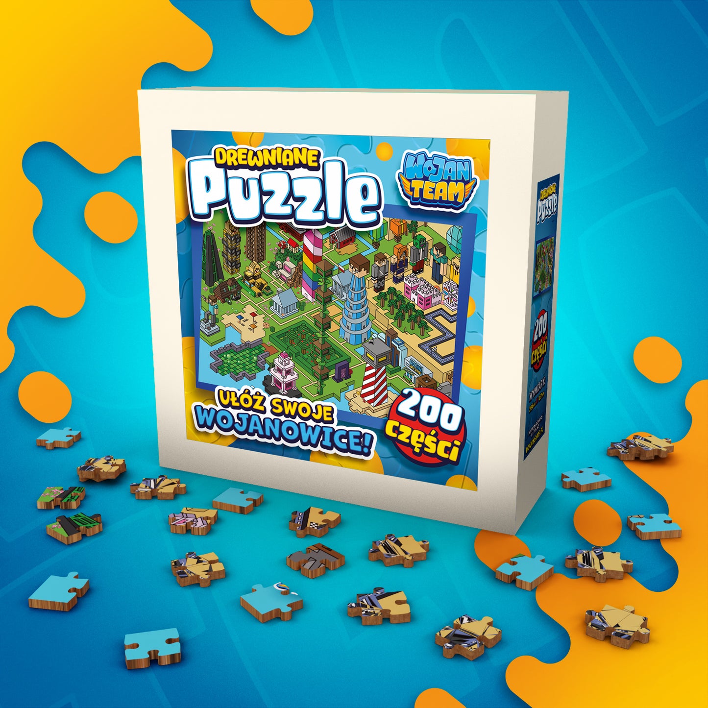 PUZZLE DREWNIANE *WOJANOWICE* - 200 ELEMENTÓW