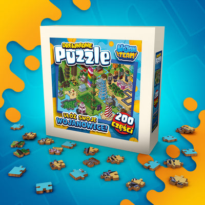 PUZZLE DREWNIANE *WOJANOWICE* - 200 ELEMENTÓW