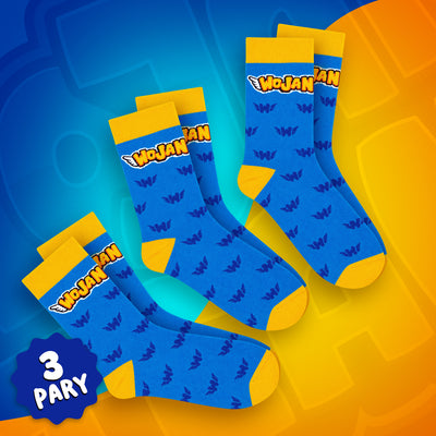 ZESTAW 3 PARY - SKARPETKI *PREMIUM* WOJAN TEAM - NIEBIESKIE