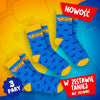 ZESTAW 3 PARY - SKARPETKI *PREMIUM* WOJAN TEAM - NIEBIESKIE