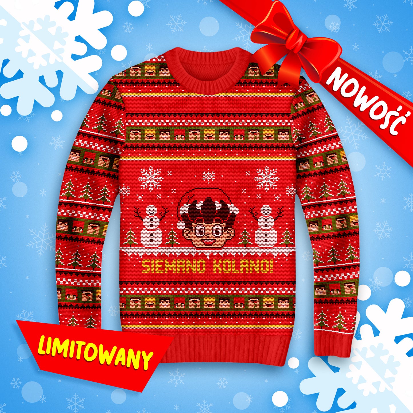*LIMITOWANY* ŚWIĄTECZNY SWETER WOJAN TEAM 2025