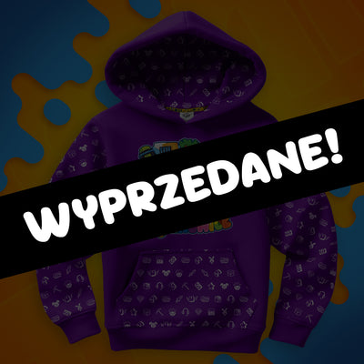 BLUZA *FULL WZÓR* MIASTO WOJANOWICE - FIOLETOWA